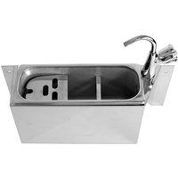 Combisteel Ice-Cream Scoop Sink with Water Tap - 380 mm