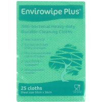 Envirowipe Plus Folded Cleaning Cloths Green (6x25)