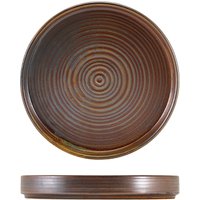 Terra Porcelain Rustic Copper Presentation Plate 18cm - Pack of 6