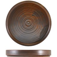 Terra Porcelain Rustic Copper Presentation Plate 20.5cm - Pack of 6
