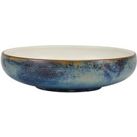 Terra Porcelain Aqua Blue Two Tone Coupe Bowl 20.5cm