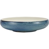 Terra Porcelain Aqua Blue Two Tone Coupe Bowl 24.5cm