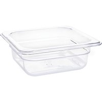Vogue Polycarbonate 1/6 Gastronorm Container 65mm Clear