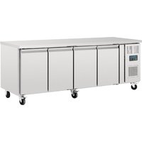 Polar U-Series Four Door Counter Fridge 553Ltr