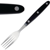 Olympia Steak Forks Black Handle (12 Pack)