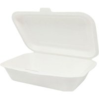 6"x4" Bagasse Small Lunch Box (20x50)