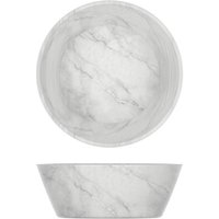 White Marble Agra Melamine Bowl 20.5 x 7.5cm