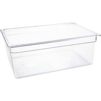Vogue Polycarbonate 1/1 Gastronorm Container 200mm Clear