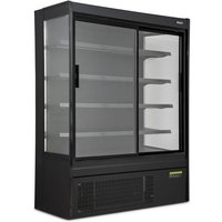 Blizzard BTD150BK-GD Black Tiered Display With Sliding Glass Doors
