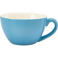 Genware Porcelain Blue Bowl Shaped Cup 34cl/ 12oz - Pack of 6