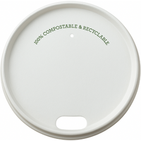 90mm Greenspirit Aqueous Paper Hot Cup Lids (12/16oz) (20x50)