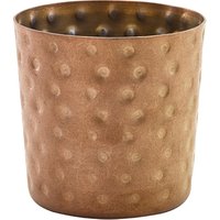 GenWare Copper Vintage Steel Hammered Serving Cup 8.5 x 8.5cm - Pack of 12