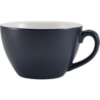GenWare Porcelain Matt Blue Bowl Shaped Cup 34cl/ 12oz - Pack of 6