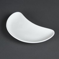 Olympia Whiteware Crescent Salad Plates 200mm (Pack of 12)