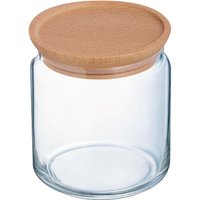 Luminarc Pure Jars & Wood Lids 750ml (6 Pack)