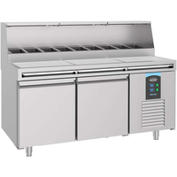 CombiSteel Pizza Preparation Counter 2 Doors Aisi 304