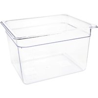 Vogue Polycarbonate 1/2 Gastronorm Container 200mm Clear