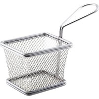 Serving Fry Basket Rectangular 10 X 8 X 7.5cm - Pack of 6