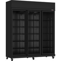 Combisteel IRM-1180R BL Three-Door Glass Refrigerator - 1180 L