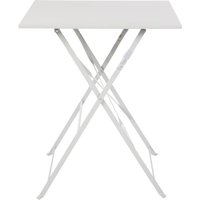 Bolero Square Pavement Style Steel Table Grey 600mm