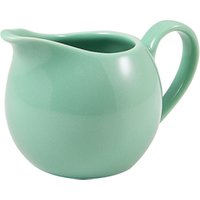 Genware Porcelain Green Jug 14cl/ 5oz - Pack of 6