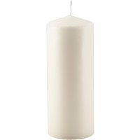 Pillar Candle 20cm H X 8cm Dia Ivory - Pack of 6
