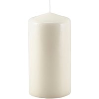 Pillar Candle 15cm H X 8cm Dia Ivory - Pack of 6
