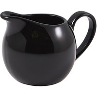 Genware Porcelain Black Jug 14cl/ 5oz - Pack of 6