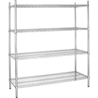 Vogue 4 Tier Wire Shelving Kit 1830x460mm