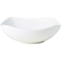 Genware Porcelain Rounded Square Bowl 15cm/ 6" - Pack of 6