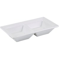 GenWare Porcelain Double Dish 15 x 8cm/ 6 x 3" - Pack of 6