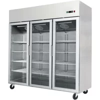 Atosa YCF9409GR Slimline Triple Glass Door Upright Freezer 1390 Litres