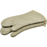 Flame Retardant 17" Tan Oven Mitt (Pair)