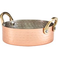 Mini Hammered Copper Plated Casserole Dish 12 x 3.5cm - Pack of 12