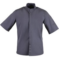Southside Band Collar Chef Jacket Charcoal S