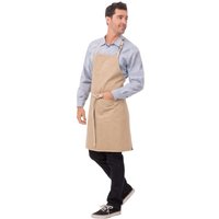 Chef Works Urban Austin Denim Bib Apron Natural