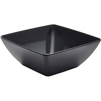 GenWare Melamine Black Curved Square Bowl 26.2cm