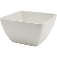 GenWare Melamine White Curved Square Bowl 19cm