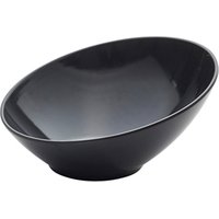 GenWare Melamine Black Slanted Buffet Bowl 21cm