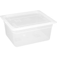 Vogue Polypropylene 1/2 Gastronorm Container with Lid 150mm (Pack of 4)