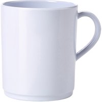 GenWare Melamine White Mug 28cl/ 10oz - Pack of 6