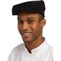 Chef Works Flat Cap Black M