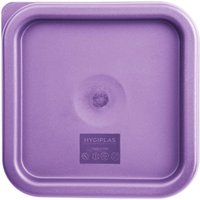 Hygiplas Square Food Storage Container Lid Purple Small