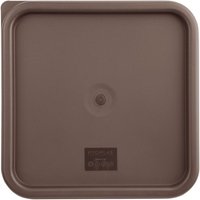 Hygiplas Square Food Storage Container Lid Brown Large