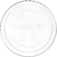 Vegware Round PLA Deli Pot Lids - Fits 8-32oz Pots (500 Pack)