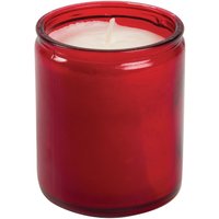 Bolsius Star Light Red Glass Candle Jars (8 pack)