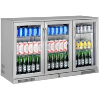 Sterling SP3HC-STS Stainless Steel Triple Door Bottle Cooler, 338 Litres