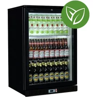 Sterling Pro Green SP1HC-BK Black Single Door Hinged Bottle Cooler 120 Ltrs / 106 Bottles