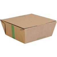 Vegware Microflute Hinged Hot Boxes 6x6" (210 Pack)