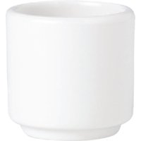 Steelite Simplicity White Footless Egg Cups 47mm (12 pack)